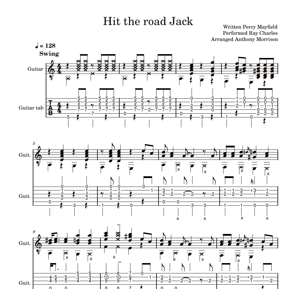 Hit The Road Jack ~ RAY CHARLES