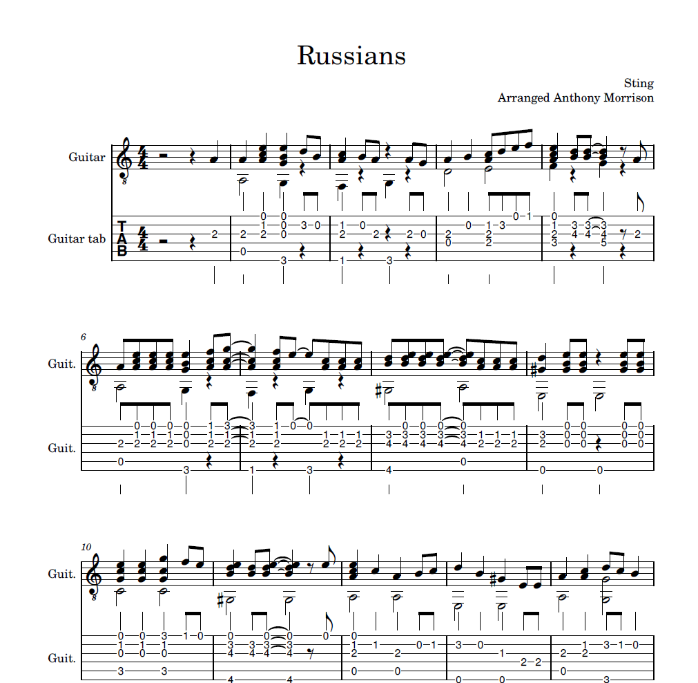 Russians ~ STING