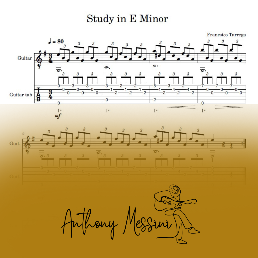 Study in E Minor ~ FRANCSICO TARREGA