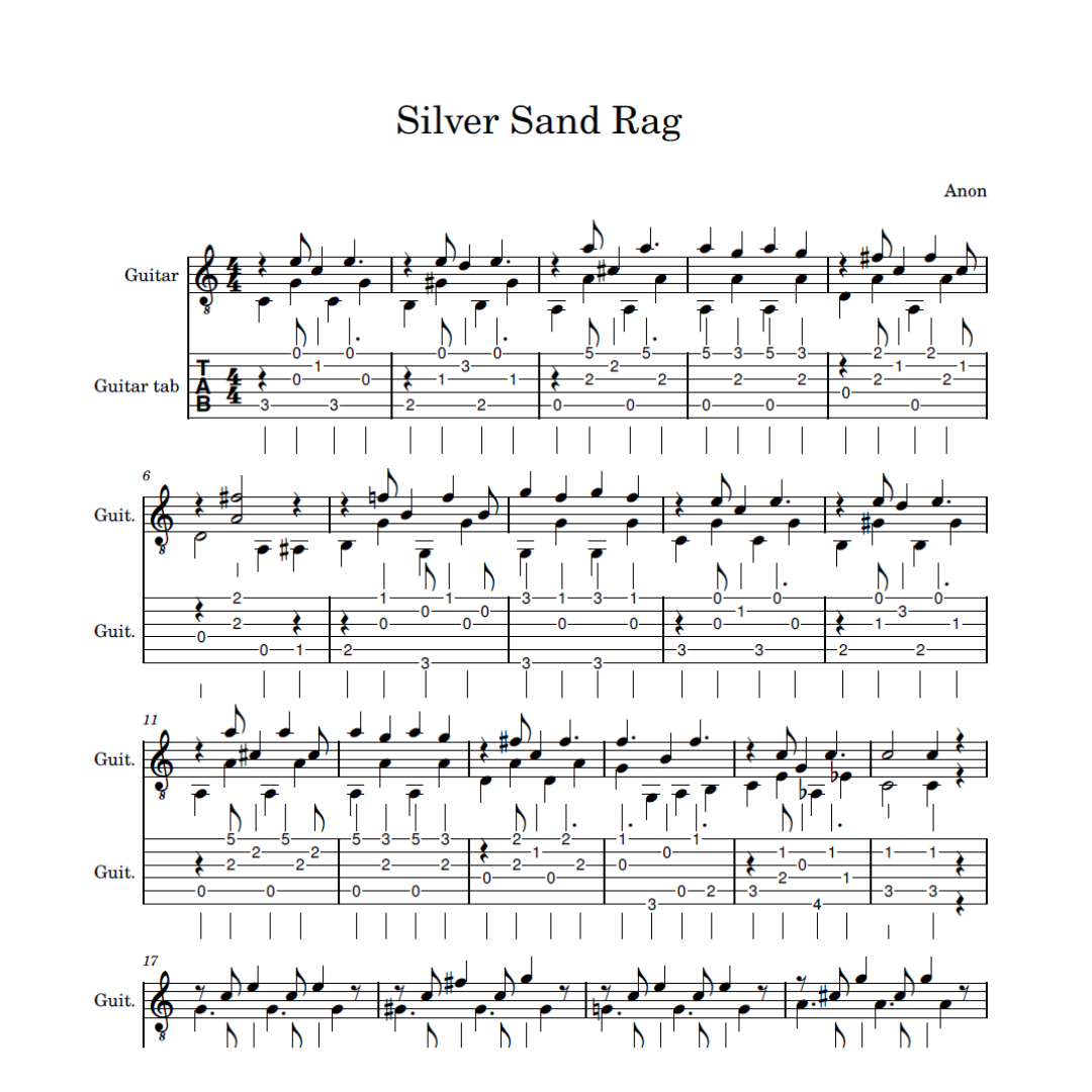 Silver Sand Rag ~ ANTHONY MESSINI