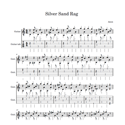Silver Sand Rag ~ ANTHONY MESSINI