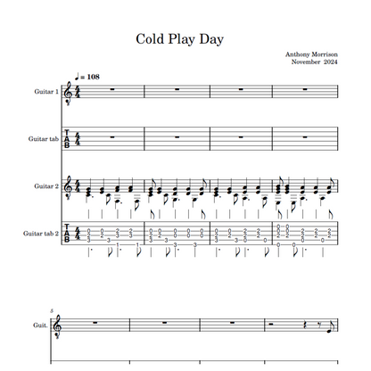 Cold Play Day ~ ANTHONY MESSINI