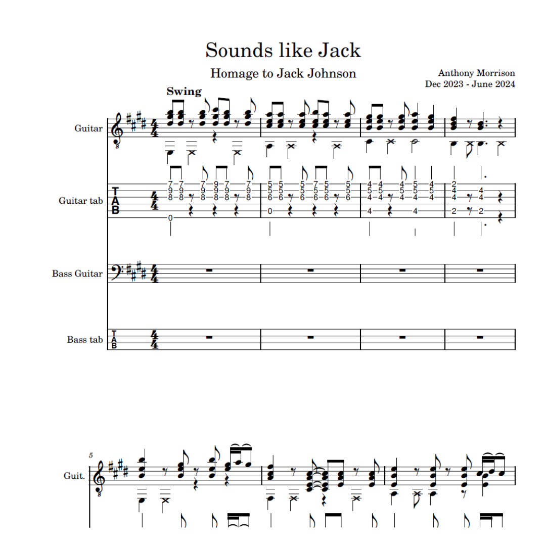 Sounds like Jack ~ ANTHONY MESSINI