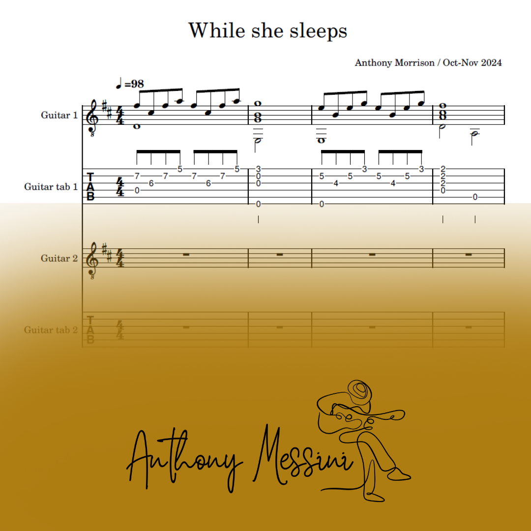 While she Sleeps ~ ANTHONY MESSINI