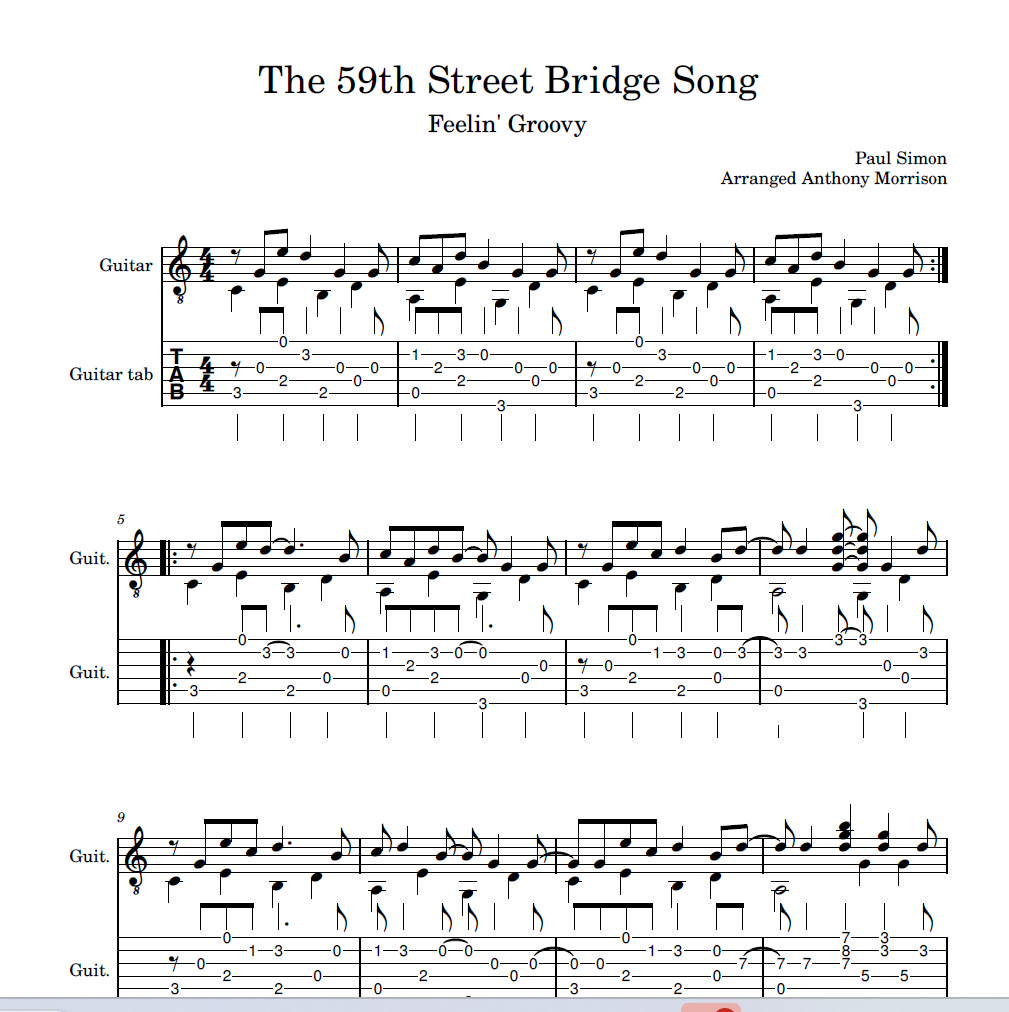 The 59th Street Bridge Song ~ PAUL SIMON