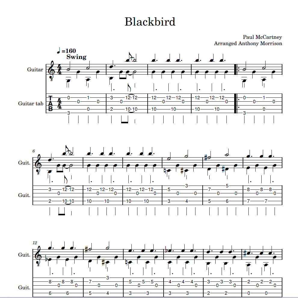 Blackbird ~ PAUL MCCARTNEY
