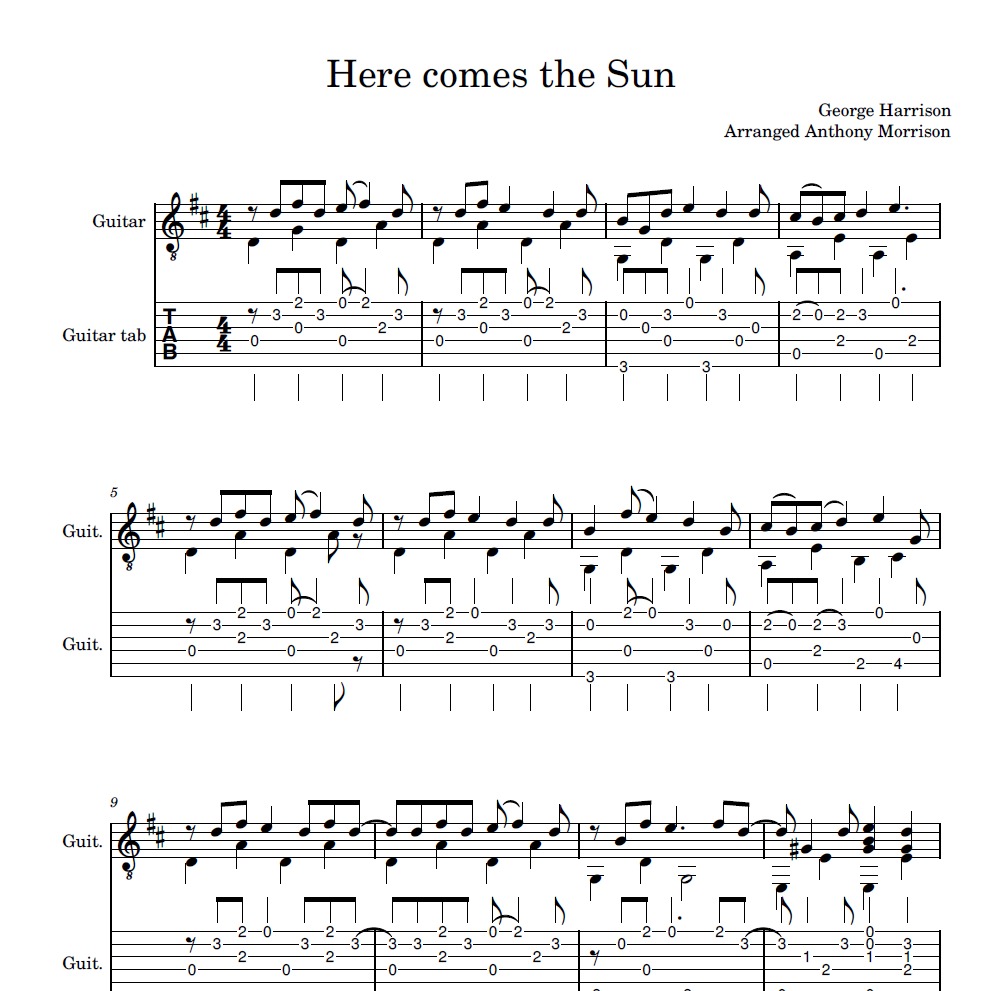Here Comes The Sun ~ GEORGE HARRISON