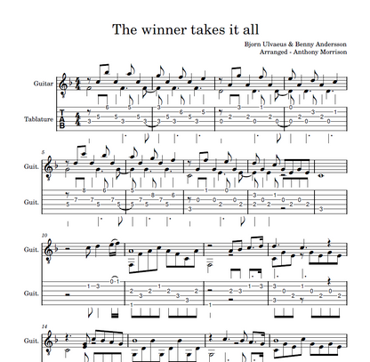 The Winner Takes it All ~ ABBA