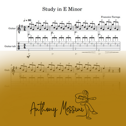 Study in E Minor ~ FRANCSICO TARREGA
