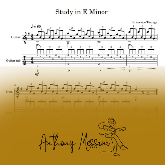 Study in E Minor ~ FRANCSICO TARREGA